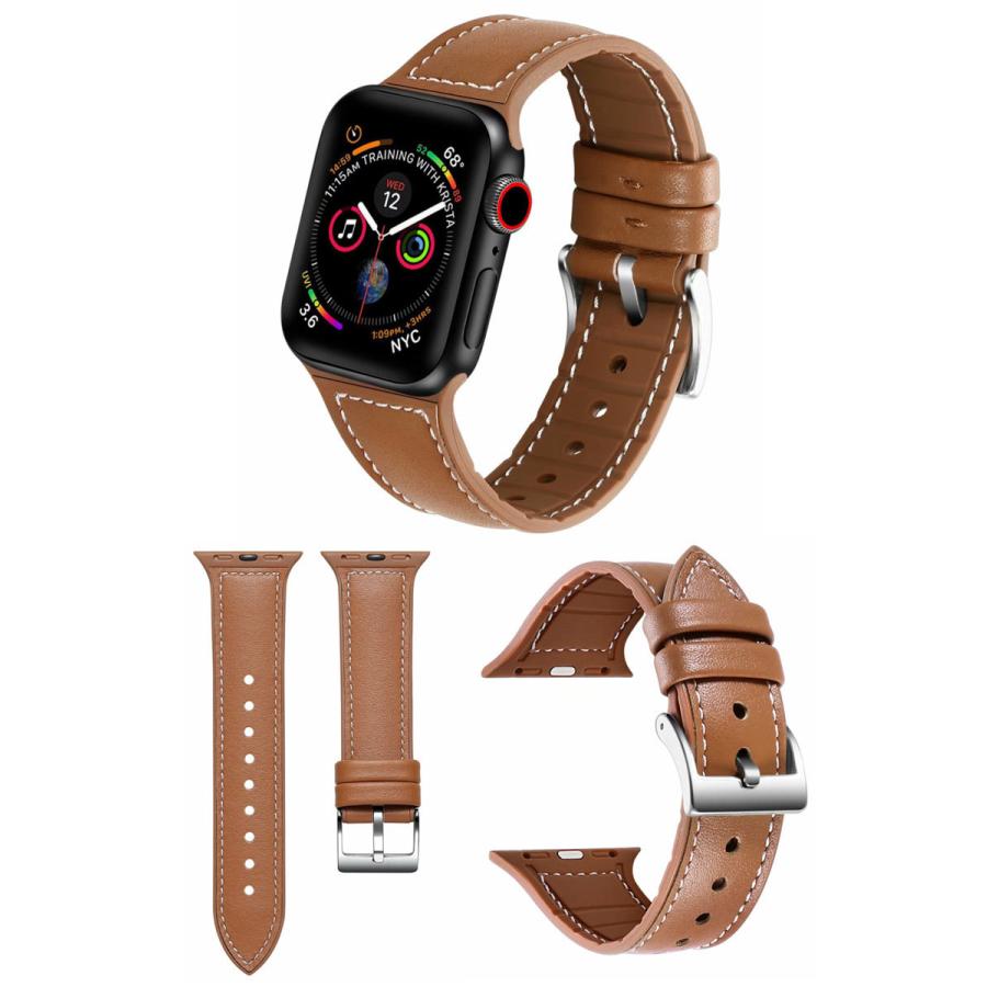 アップルウォッチ バンド ベルト apple watch 6,SE,5,4,3,2,1 レザーバンド 38 40  42mm 44mm applewatch3 applewatch4 applewatch5 ベルト メンズ レディース |  | 03