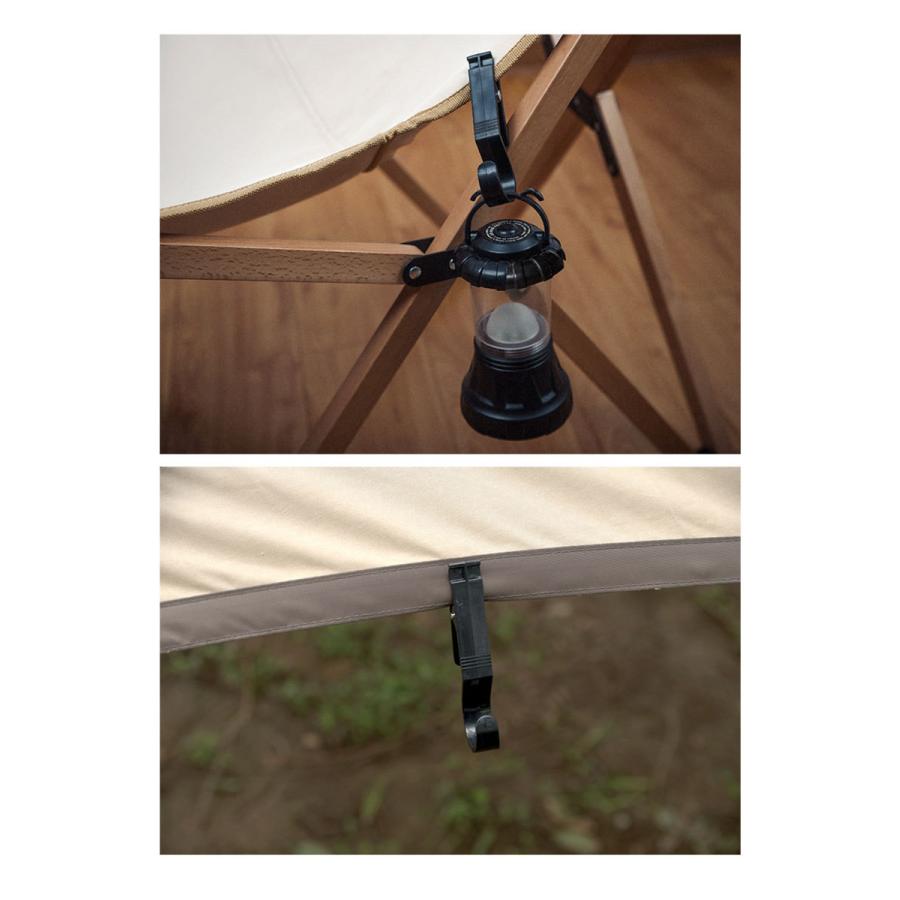 4本セットアウトドア ランタンフック ランタンクリップ 「ポール