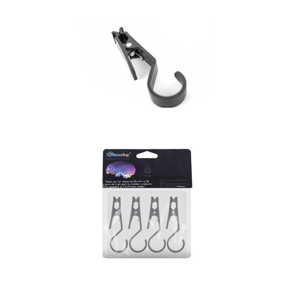 4本セットアウトドア ランタンフック ランタンクリップ 「ポール用