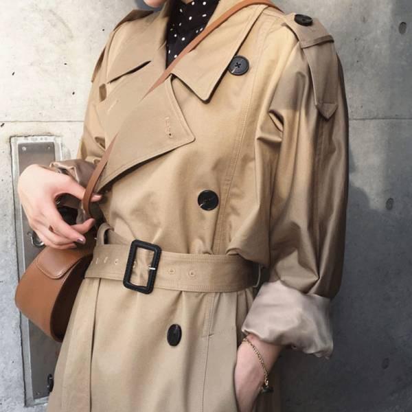 アウター トレンチ トレンチコート ロングコート ベージュ 襟 ポケット かっこいい トレンド ロング丈 長め ミモレwt33 Panda Ko 通販 Yahoo ショッピング