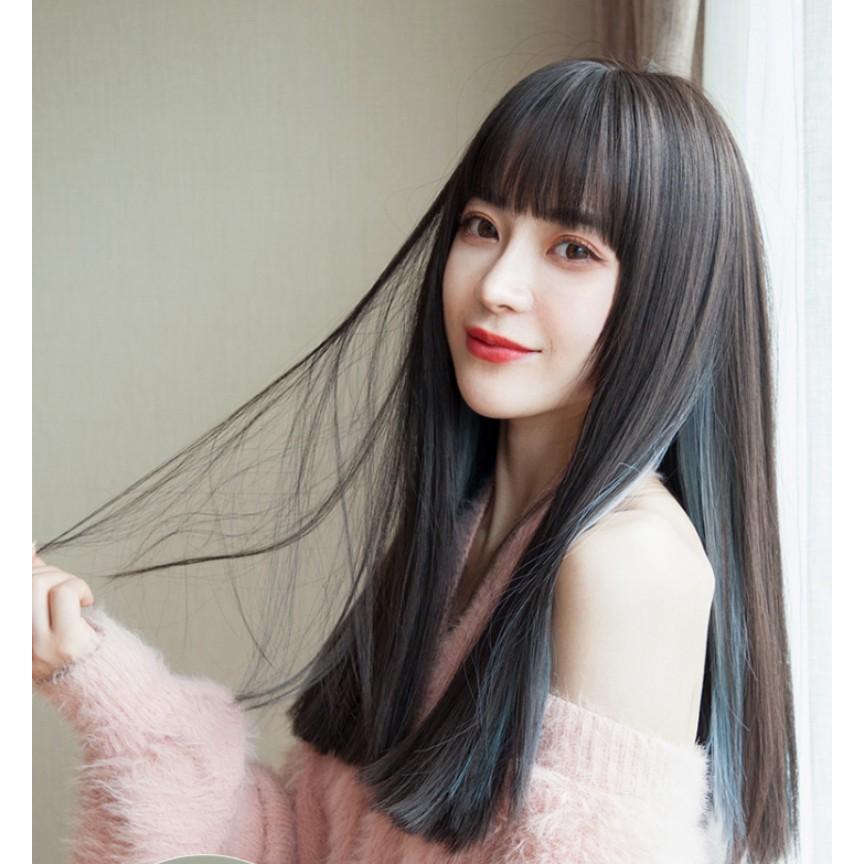 ウィッグ ミディアム ロング ストレート 自然 インナー インナーカラー グラデ 耐熱 ハロウィン コスプレ インナーカラー ブルー Jf903 Jf903 Panda Ko 通販 Yahoo ショッピング