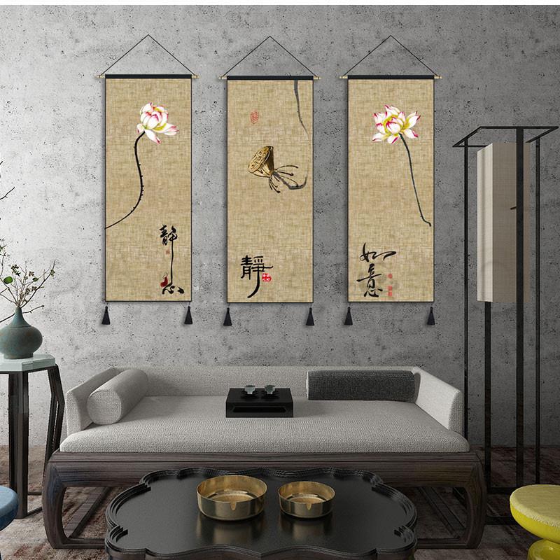 Sale 67 Off タペストリー ウォールデコレーション ペインティング 蓮の花 中国風 フリンジ付き 背景布 壁掛け 壁飾り 目隠し 装飾画 インテリア おしゃれ 送料無料 Cisama Sc Gov Br