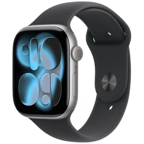 【土日、祝日発送】新品未開封品【Nランク】Apple Watch Series 11 GPSモデル 46mm MEV04J/A ブラックスポーツバンド S/M A3333 4549995623000の画像