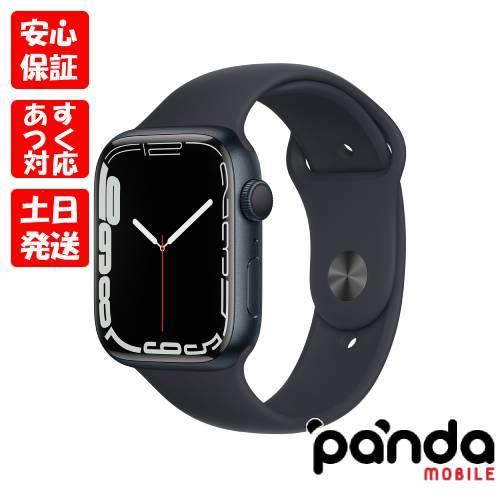 Apple Watch 7 ミッドナイトアルミニウムケースとスポーツバンド