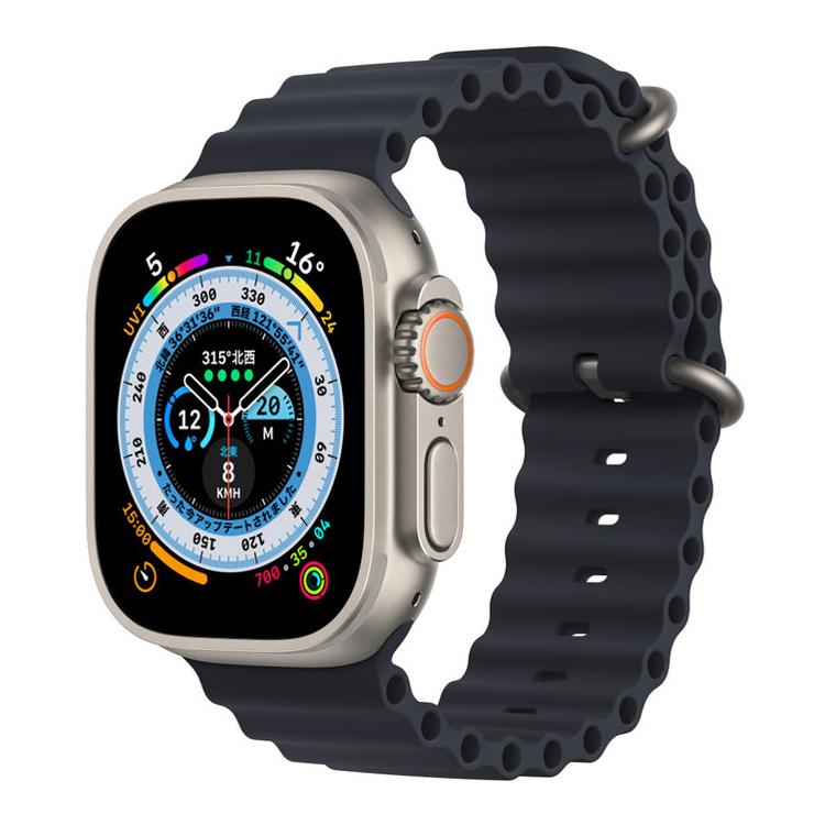 【あすつく、土日、祝日発送】新品未開封品【Nランク】Apple Watch Ultra GPS+Cellularモデル 49mm MQFL3J/A  チタニウムケース/ミッドナイトオーシャンバンド