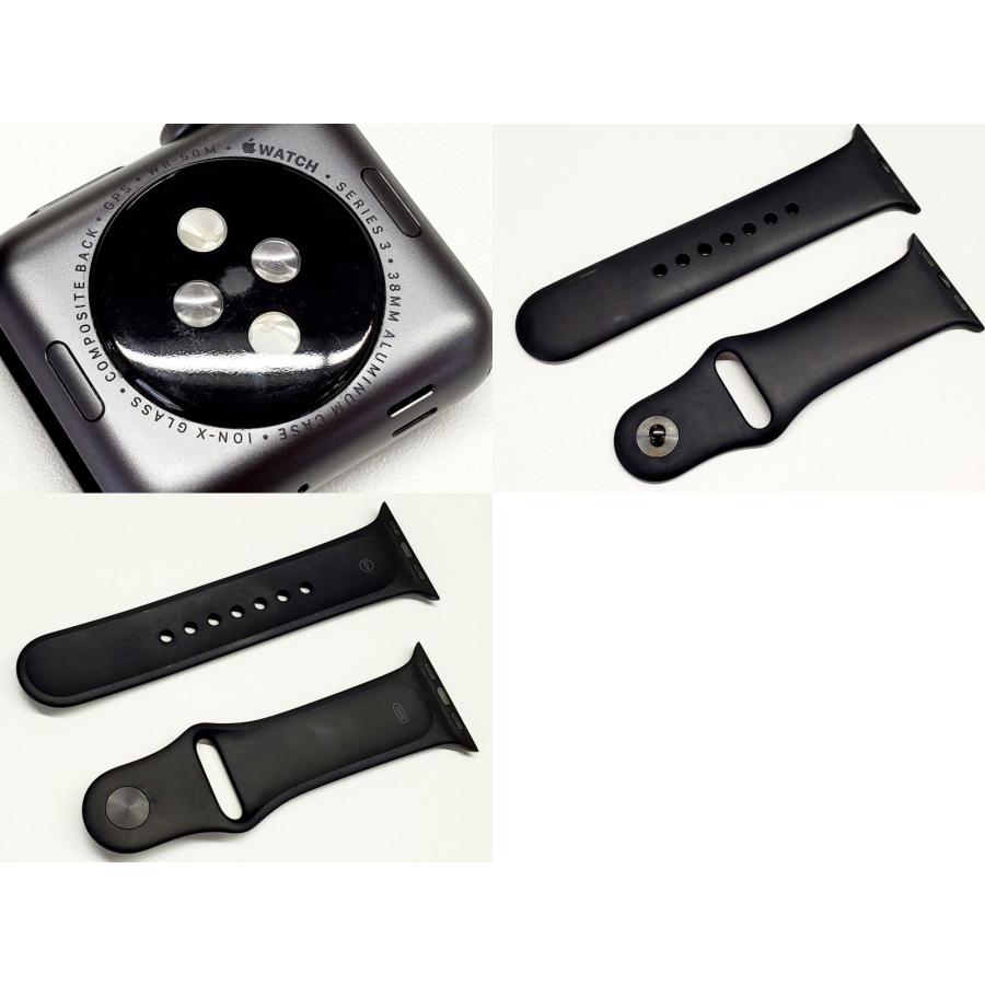 【あすつく、土日祝日発送】中古品【Cランク】Apple Watch Series 3 GPSモデル 38mm MQKV2J/A ブラックスポーツバンド #2RJ5X0｜panda-mobile｜07