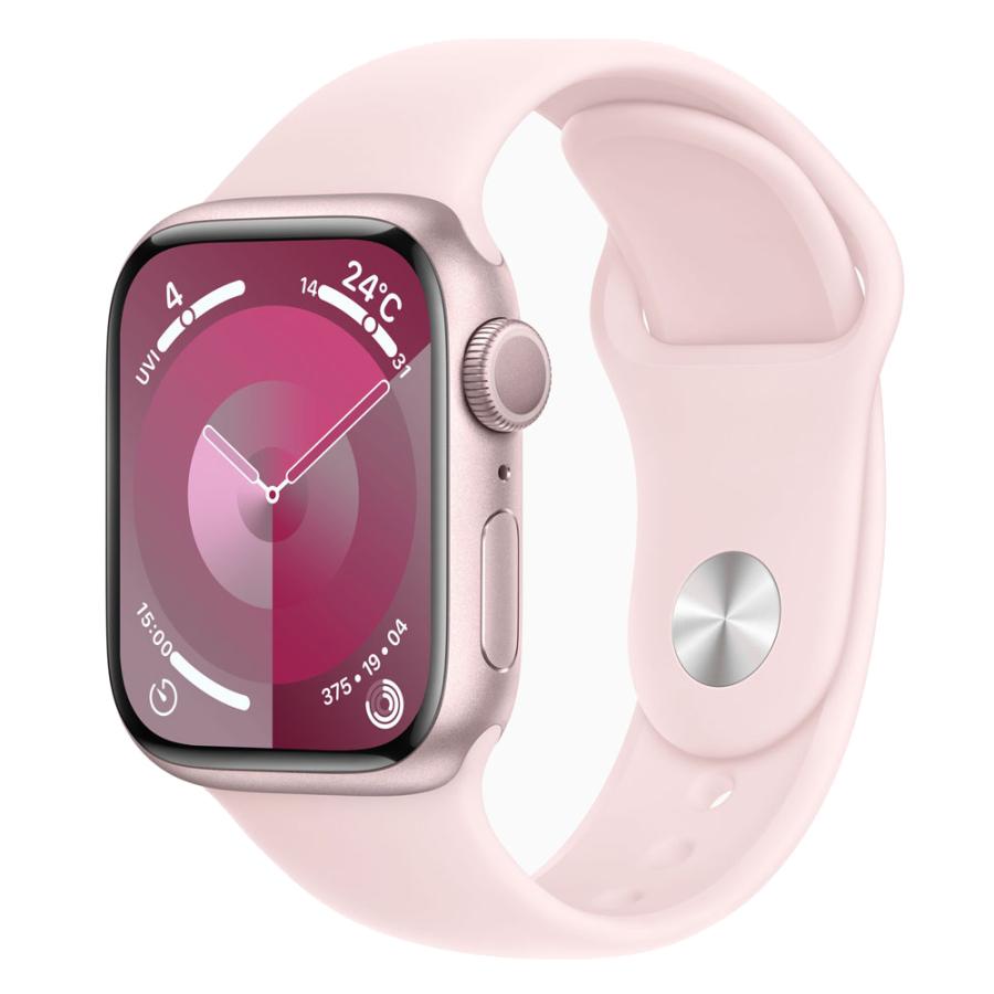 【あすつく、土日、祝日発送】新品未開封品【Nランク】Apple Watch Series 9 GPSモデル 41mm MR933J/A ライトピンクスポーツバンド S/M A2978 4549995400946｜panda-mobile｜02