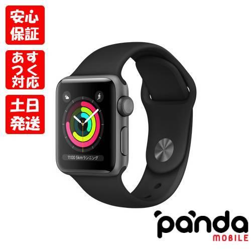 【あすつく、土日祝日発送】新品未開封品【Nランク】Apple Watch Series 3 GPSモデル 38mm MTF02J/A  スペースグレイアルミニウムケース/ブラックスポーツバンド : mtf02-n : panda mobile - 通販 - Yahoo!ショッピング