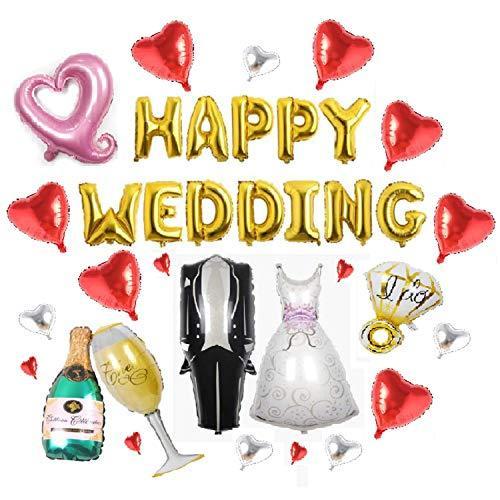 即発送可能 結婚式 ウェディング 巨大 バルーン 指輪 WEDDING 【84%OFF!】 HAPPY ハート