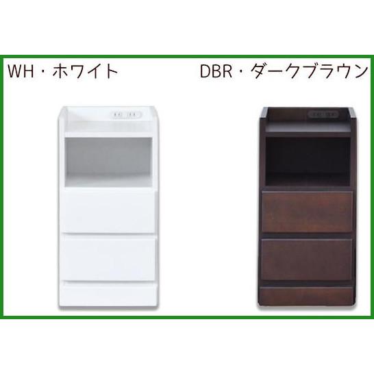 送料無料 ナイトテーブル エッセ W30 DBR・ダークブラウン|b03 
