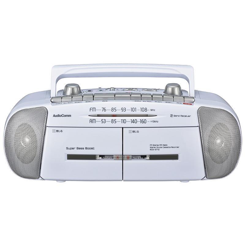 OHM AudioComm ダブルラジオカセットレコーダー RCS-371Z|b03 :4971275783881:パンダファミリー - 通販 -  Yahoo!ショッピング