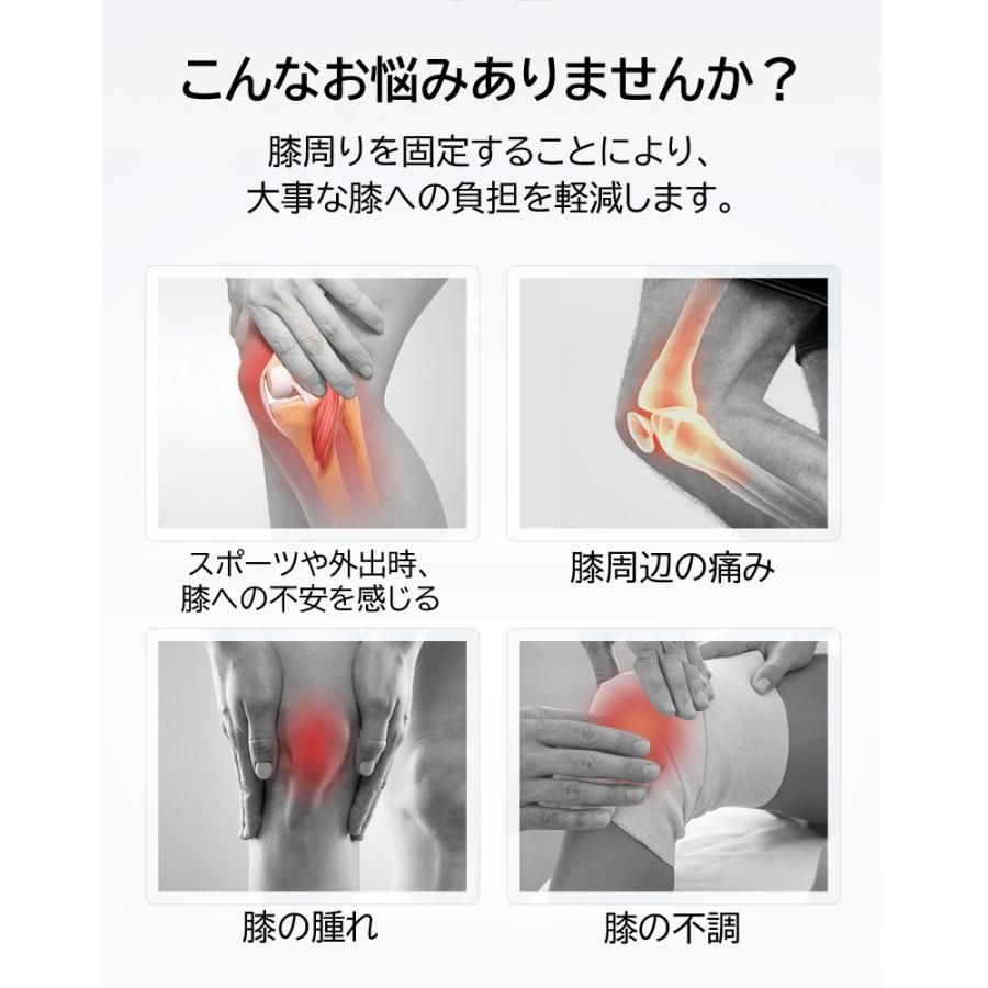 膝サポーター ひざ用サポーター ひざサポーター 左右兼用 高齢者 夏