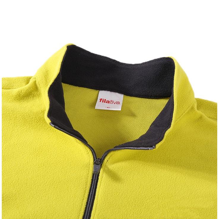 在庫処分 メンズ フリース カットソー トレーナー ハーフジップ