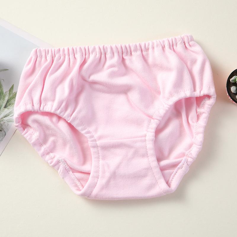 ガールズ ショーツ パンツ 2枚組 綿100% 白 ピンク イエロー 無地 女児