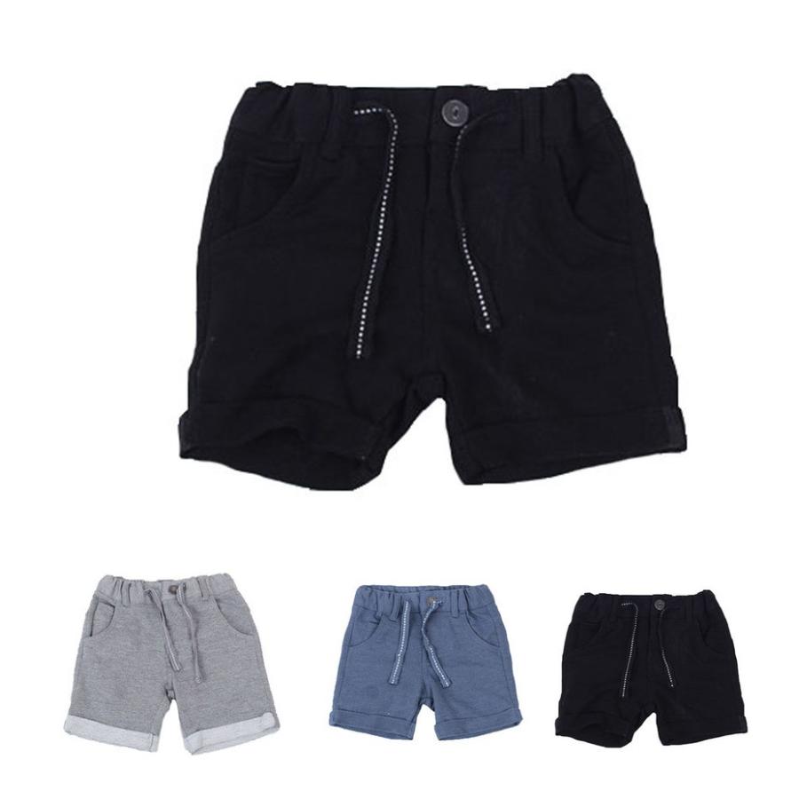ハーフパンツ 半ズボン 綿 ベビー キッズ 男の子 ボタン付き シンプル