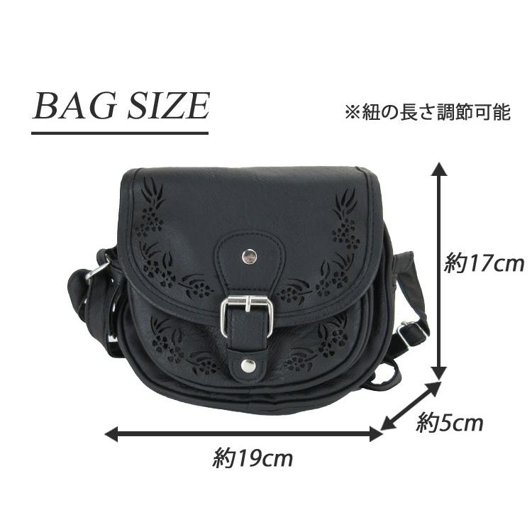 ミニバッグ ショルダーバッグ レディース atmosphere PUレザー 斜め