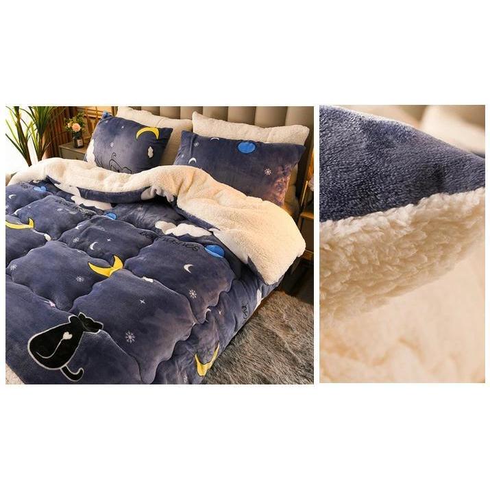 掛け布団 毛布布団 ボア ダブル ロング マイクロファイバー 毛布 ボア