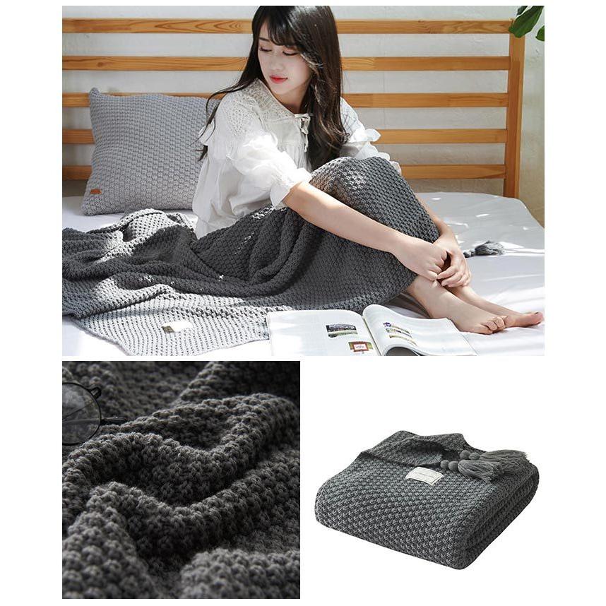 フリンジ付きブランケット 毛布 ふわふわ 北欧 大判 SNS話題で着る毛布
