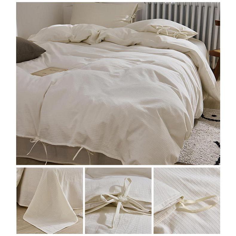 シンプルな白黒布団セット シンプルな白黒布団セット 山善 布団セット セミシングル