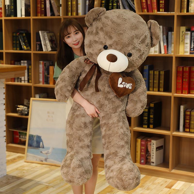 ぬいぐるみくま テディベア 特大 クマ抱き枕 かわいい 可愛い 動物 手触りふわふわ 癒し インテリア 全長170cmの画像