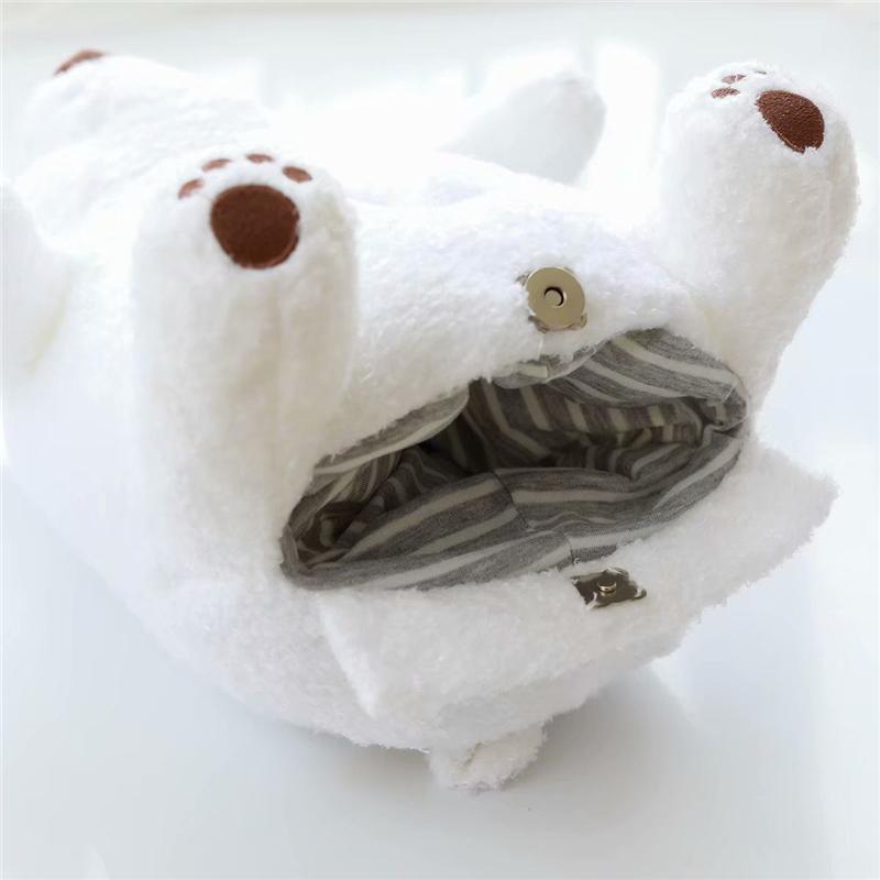 ティッシュボックス ティッシュケース アニマル キャラ クマ 白熊