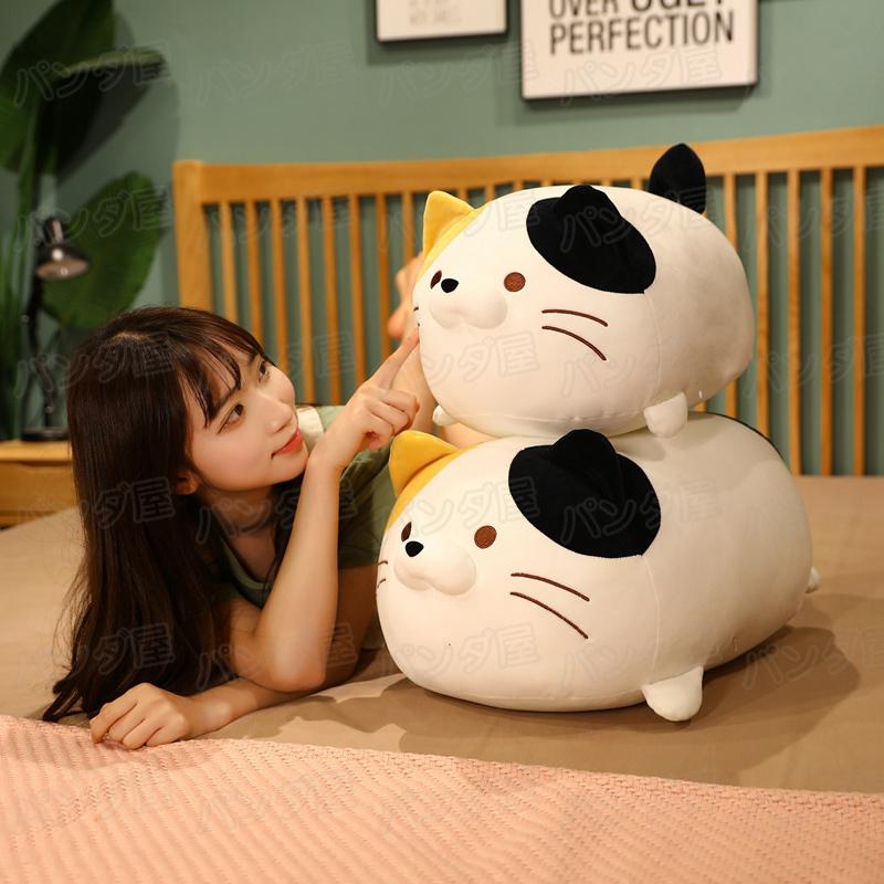 ぬいぐるみネコ 猫 もちもち クッション 癒される 抱き枕 かわいい お