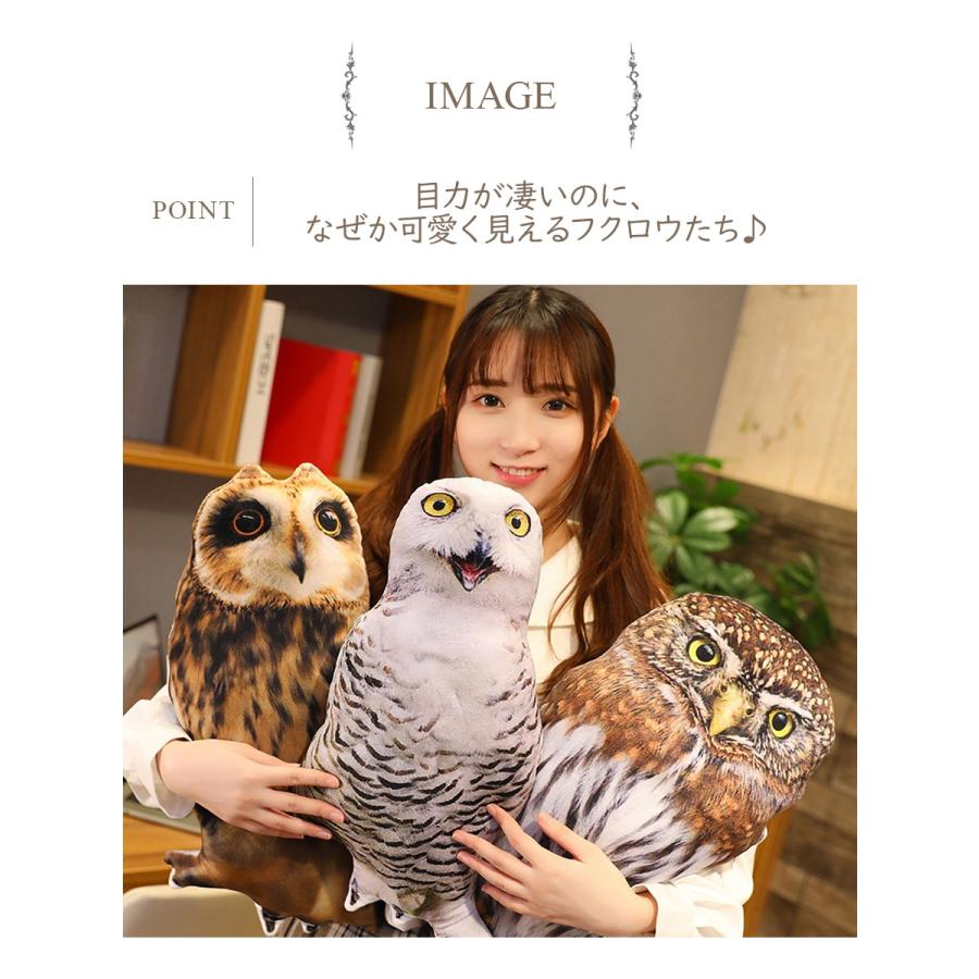 フクロウ ぬいぐるみ本物のような鳥 ふくろう 梟 猛禽類 本物