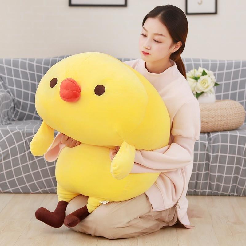 スーパーもちもちニワトリ抱き枕大きい抱き枕ぬいぐるみ特大動物可愛い