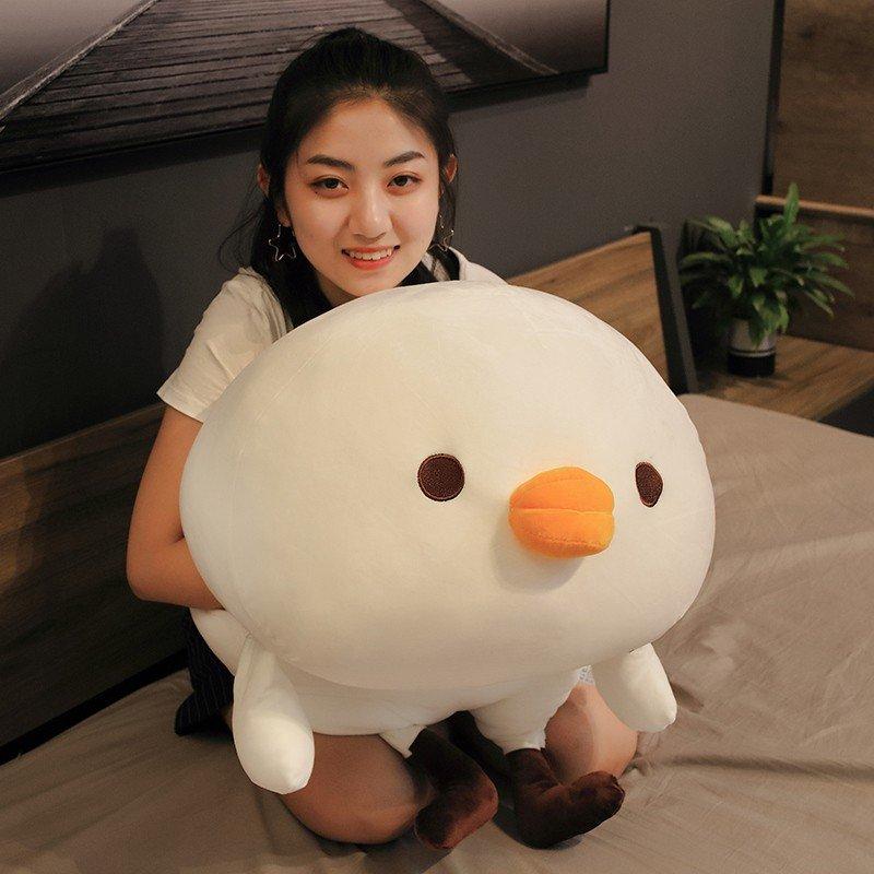 スーパーもちもちニワトリ抱き枕大きい抱き枕ぬいぐるみ特大動物可愛い