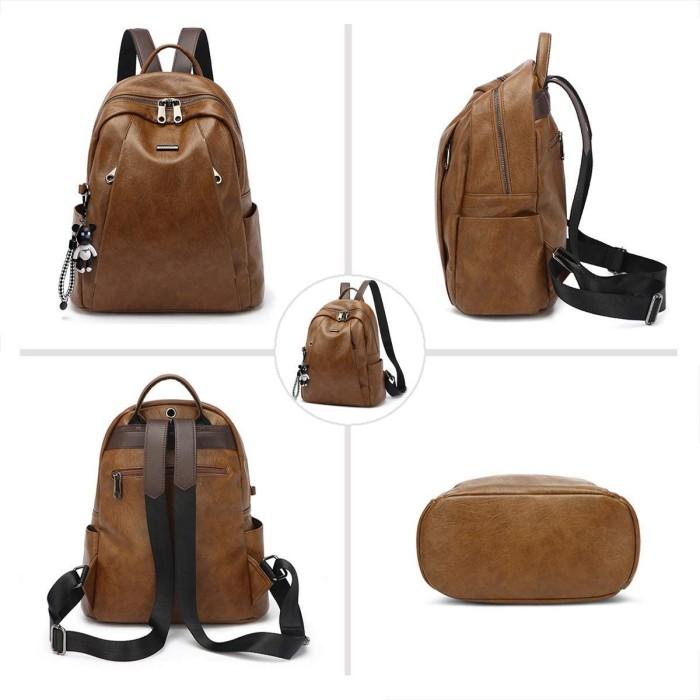 レディース リュック ミニ バックパック ポシェット 大容量 防水 Rucksack Backpack for Women PUレザー｜pandahome｜04