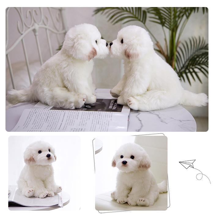 ぬいぐるみ 犬 マルチーズ イヌ おもちゃ 抱き枕 クリスマス お誕生日