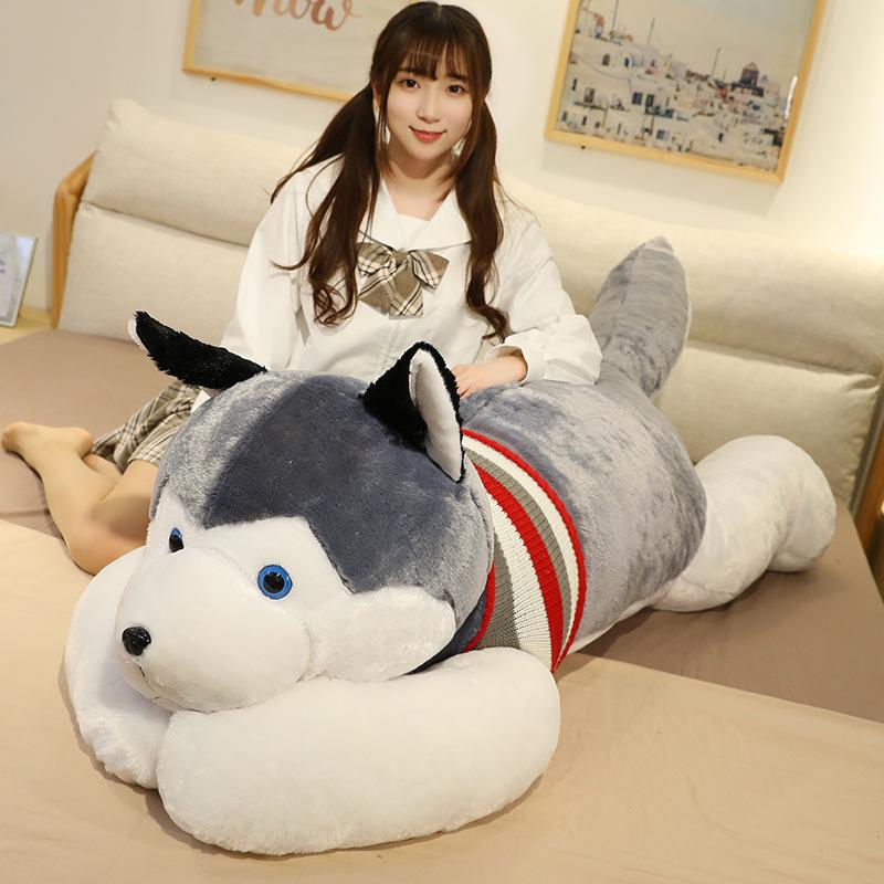 ぬいぐるみ ハスキー 抱き枕 ハスキー犬 特大 おもちゃ いぬ 動物犬 子供部屋 お誕生日 クリスマス 200cm_4