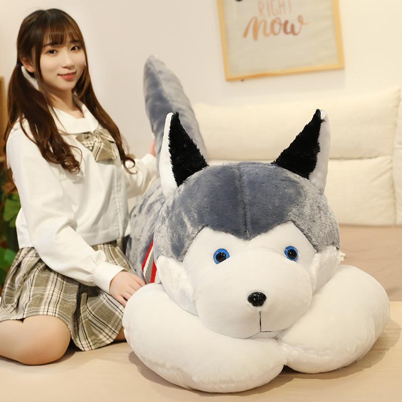 ぬいぐるみ ハスキー 抱き枕 ハスキー犬 特大 おもちゃ いぬ 動物犬 子供部屋 お誕生日 クリスマス 200cm_6