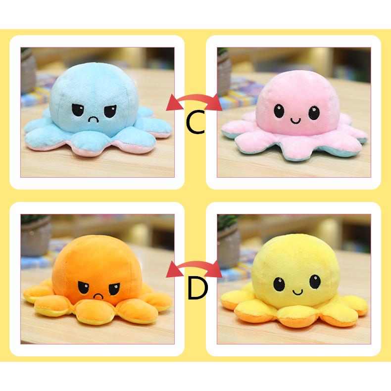 ぬいぐるみ タコ リバーシブルタコのぬいぐるみ 裏返したタコ人形 両面