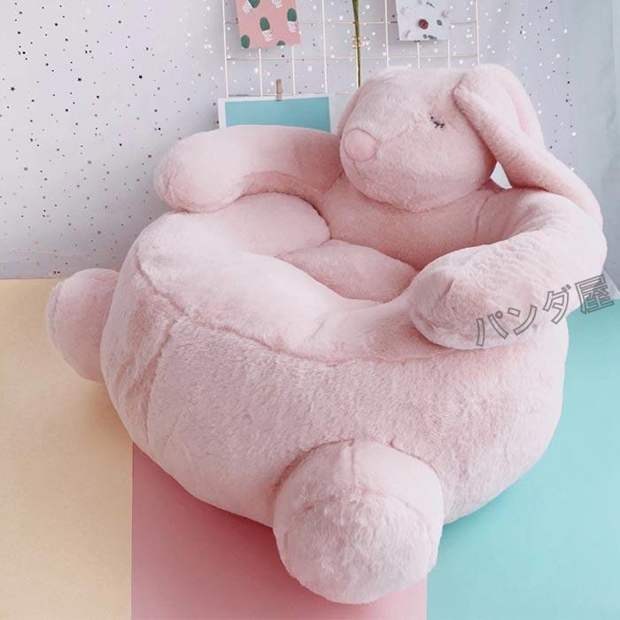 座れるぬいぐるみ ベビーソファー お座り練習チェア 萌え萌え ふわふわ