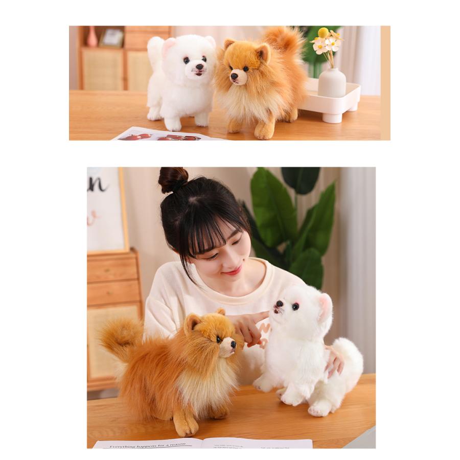 ぬいぐるみ ポメラニアン 犬 リアル 本物そっくり 生々しい いぬ 抱き