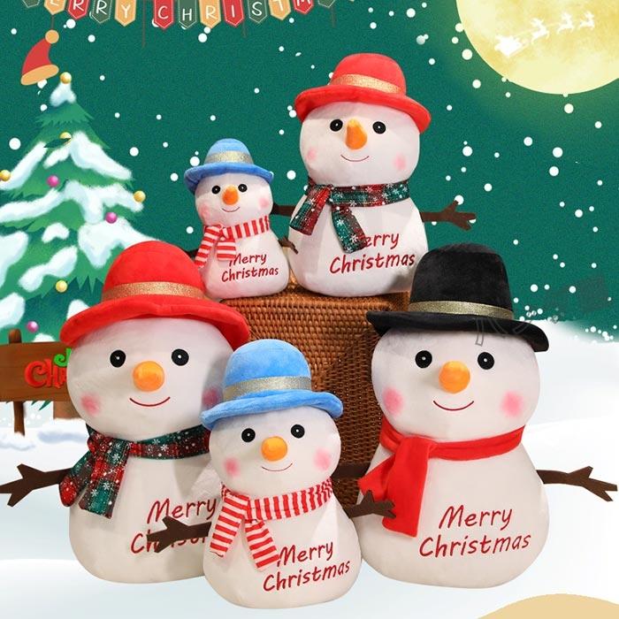 雪だるま ぬいぐるみ 人形 スノーマン クリスマス 飾り