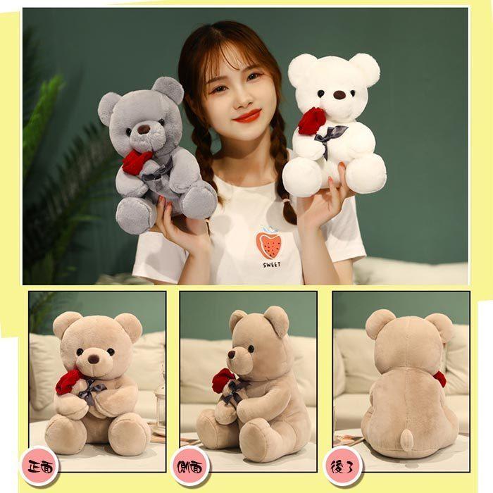 ぬいぐるみ くま ローズベア 熊 かわいい おもちゃテディベア