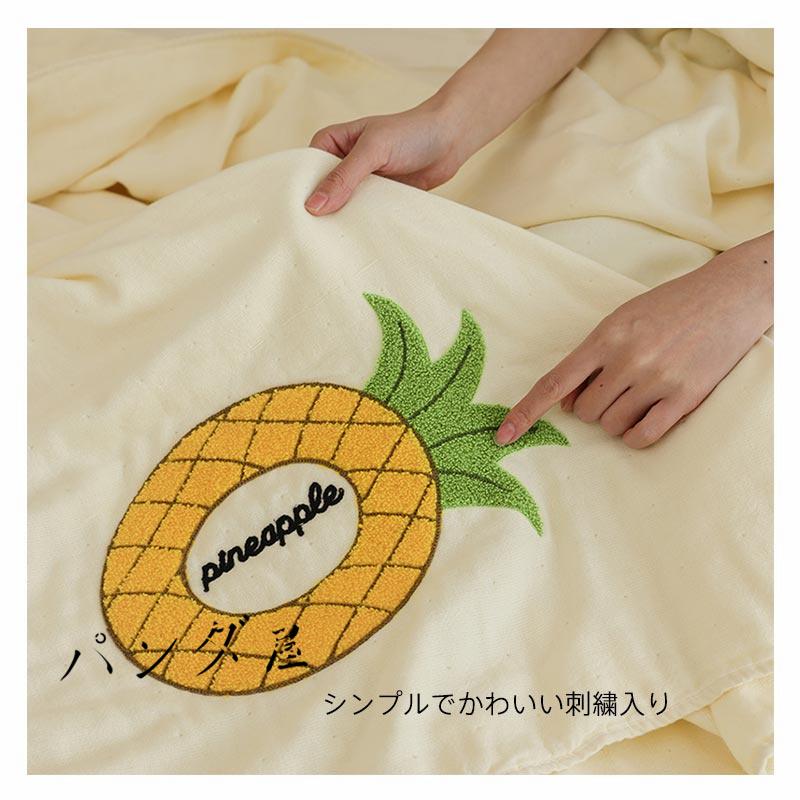 6重 ガーゼケット 寝具 夏布団 シングル ダブル 綿100％ 洗える 刺繍