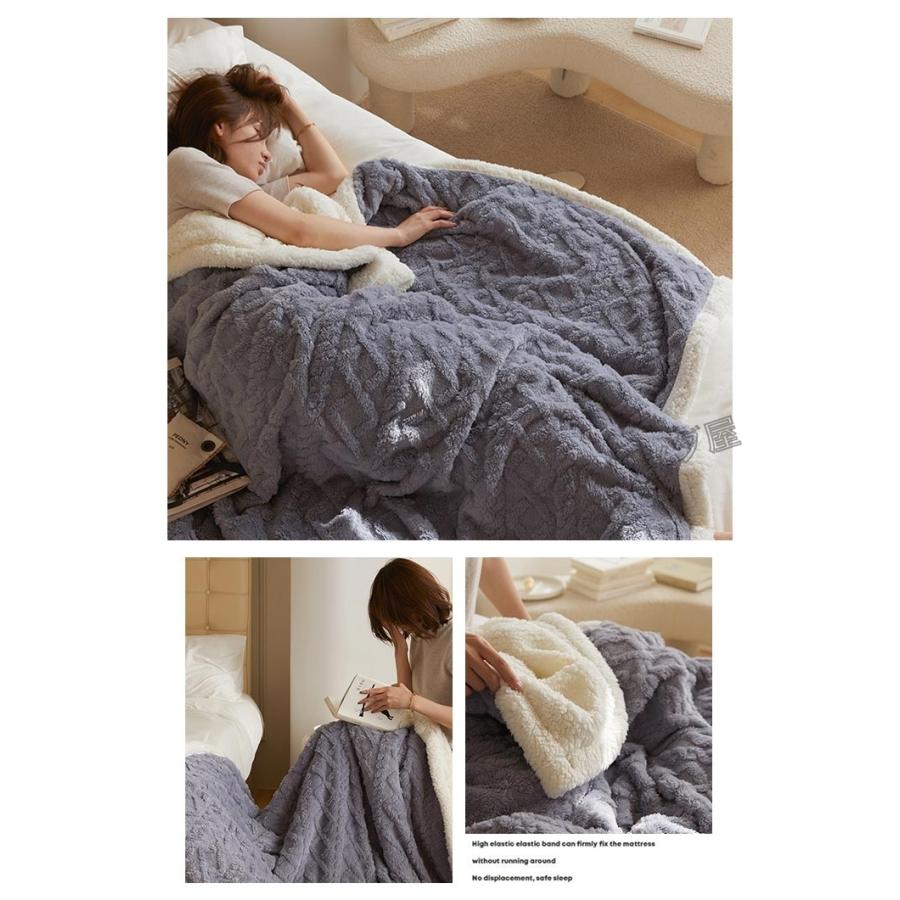 毛布 ブランケット ひざ掛け 二枚合わせ 暖かい フランネル おしゃれ  