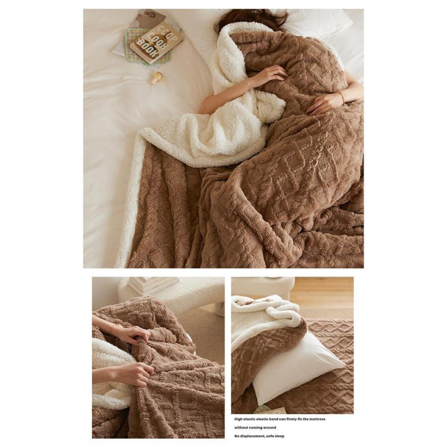 毛布 ブランケット ひざ掛け 二枚合わせ 暖かい フランネル おしゃれ