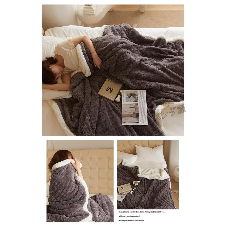 毛布 ブランケット ひざ掛け 二枚合わせ 暖かい フランネル おしゃれ