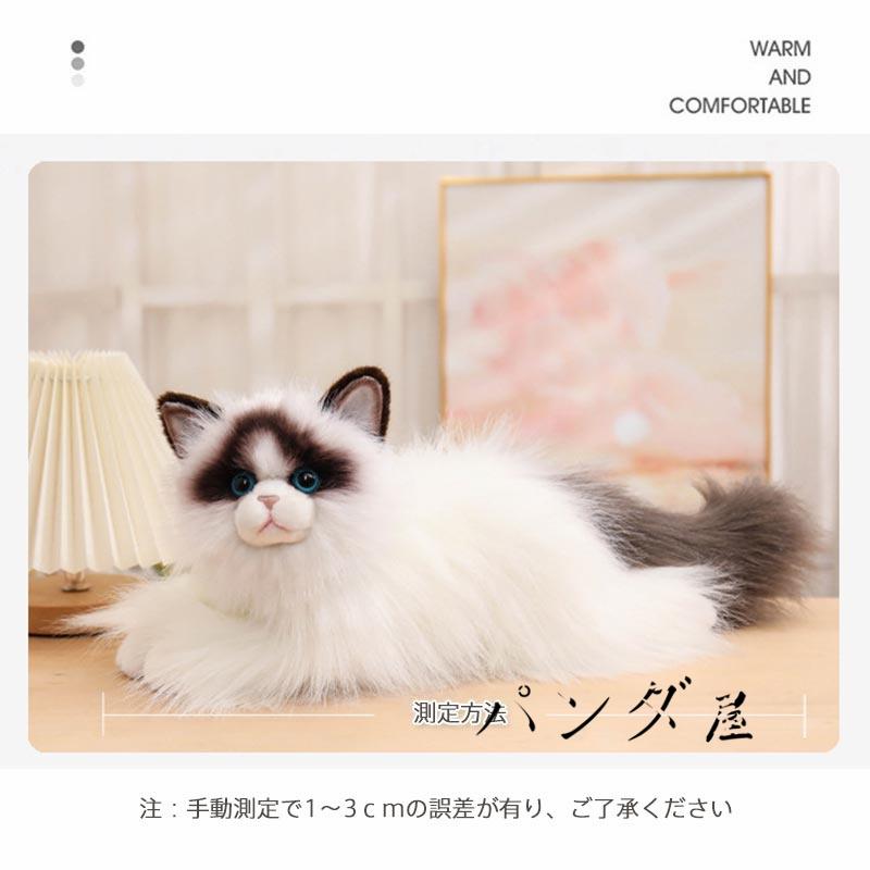 リアル猫　ぬいぐるみ　ラグドール リアル 猫のぬいぐるみ ラグドール 50cm かわいい 本物みたいな癒し系