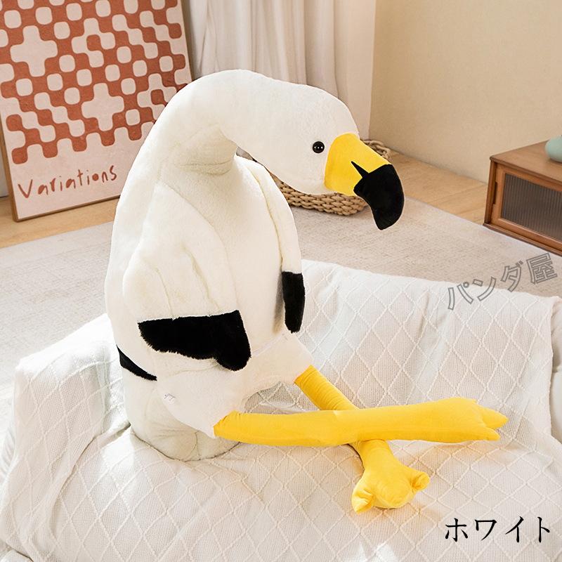 フラミンゴのぬいぐるみ 動物 かわいい 鳥 抱き枕 特大 大きい リアル