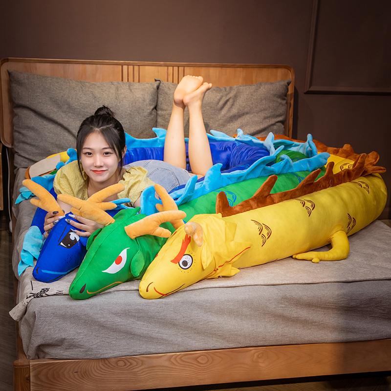 リアル龍ぬいぐるみ抱き枕 おもちゃ だきまくら添い寝枕 背当たれ クッション誕生日子供プレゼント装飾 ギフト 4m_7