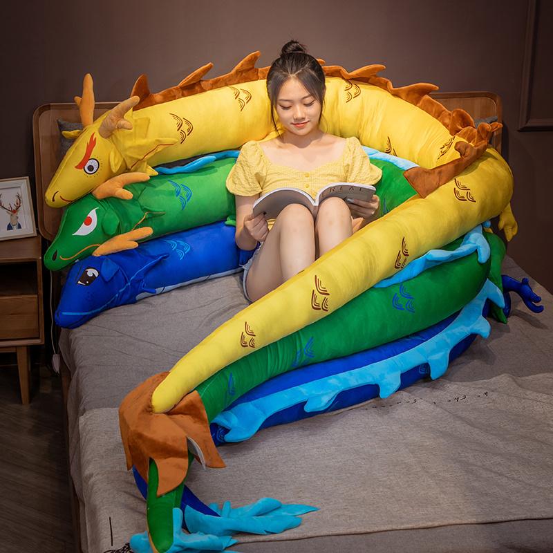 リアル龍ぬいぐるみ抱き枕 おもちゃ だきまくら添い寝枕 背当たれ クッション誕生日子供プレゼント装飾 ギフト 4m_8