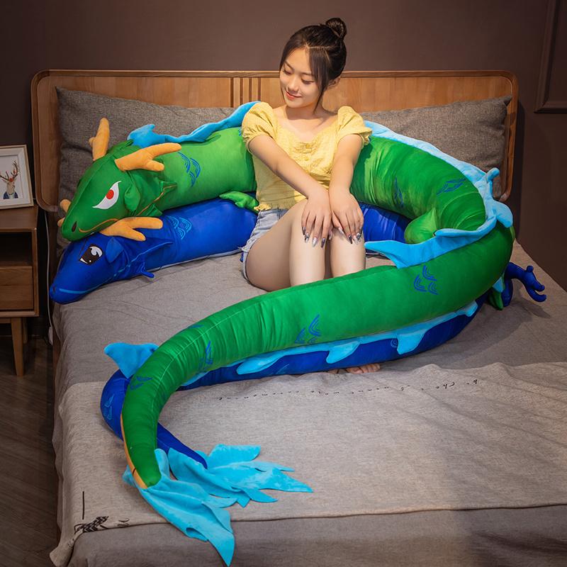リアル龍ぬいぐるみ抱き枕 おもちゃ だきまくら添い寝枕 背当たれ クッション誕生日子供プレゼント装飾 ギフト 4m_9