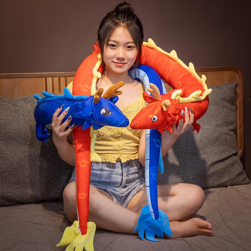 リアル龍ぬいぐるみ抱き枕 おもちゃ だきまくら添い寝枕 背当たれ クッション誕生日子供プレゼント装飾 ギフト 4m_11