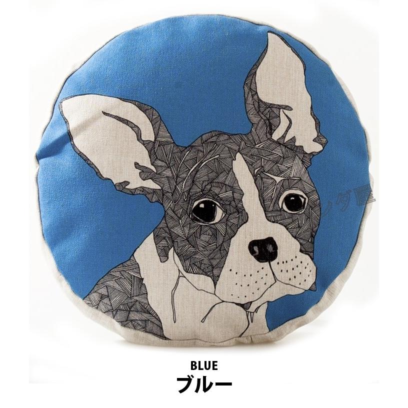 クッション おしゃれ かわいい 犬柄 動物柄 丸 円形 オオハシ 鳥 鳥柄