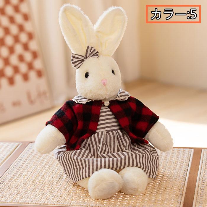 可愛いウサギのぬいぐるみ、ハンドメイド、ワンピース、リボンカチューシャ、特大 可愛いウサギのぬいぐるみ、ハンドメイド、ワンピース、リボン